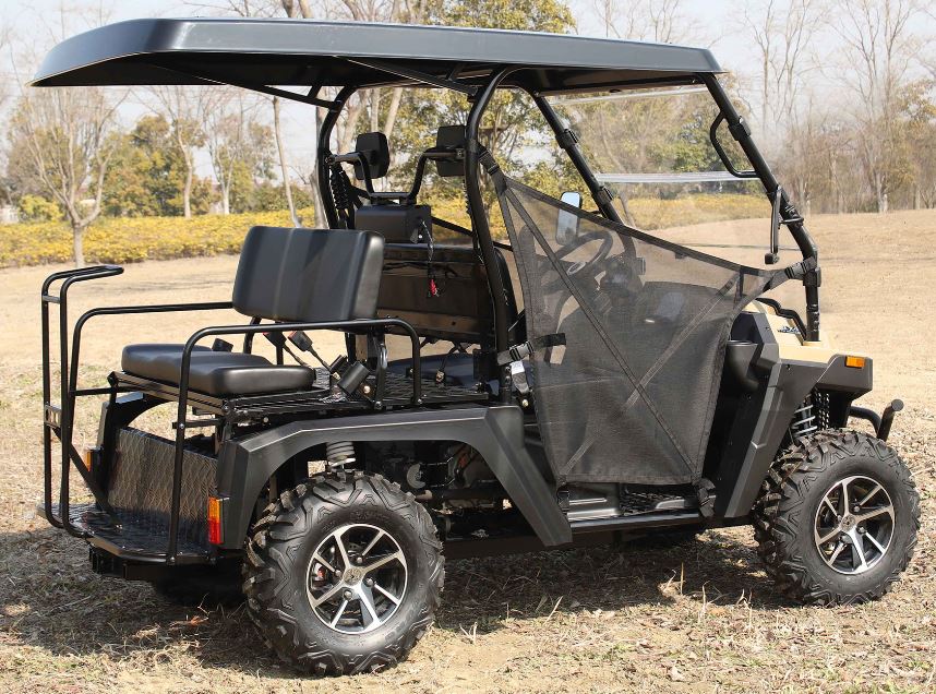 Victory 450 Gas Golf Cart, Electronic Fuel Injection, 4WD, Automatic with Reverse, Deluxe Alloy Wheels, Front Winch, Windshield - Image 16