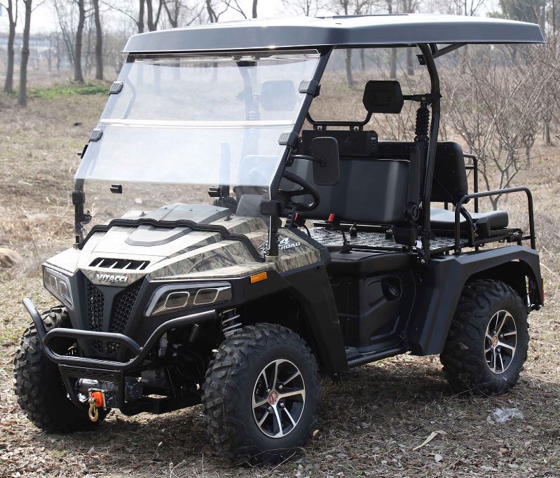 Victory 450 Gas Golf Cart, Electronic Fuel Injection, 4WD, Automatic with Reverse, Deluxe Alloy Wheels, Front Winch, Windshield - Image 3