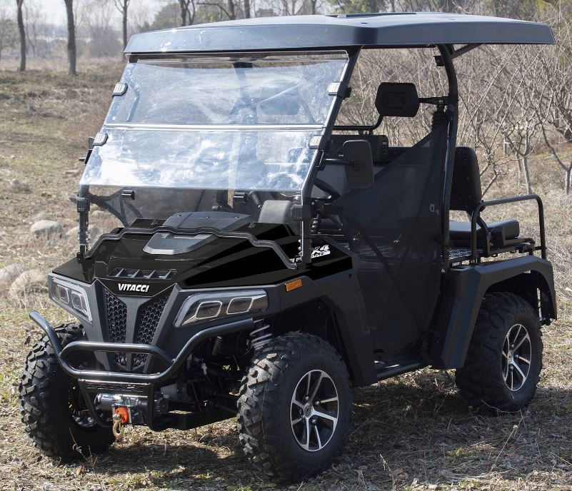 Victory 450 Gas Golf Cart, Electronic Fuel Injection, 4WD, Automatic with Reverse, Deluxe Alloy Wheels, Front Winch, Windshield - Image 4