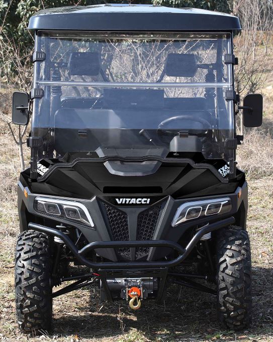 Victory 450 Gas Golf Cart, Electronic Fuel Injection, 4WD, Automatic with Reverse, Deluxe Alloy Wheels, Front Winch, Windshield - Image 5