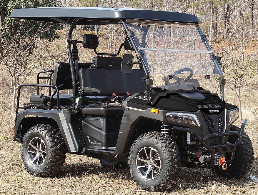 Victory 450 Gas Golf Cart, Electronic Fuel Injection, 4WD, Automatic with Reverse, Deluxe Alloy Wheels, Front Winch, Windshield - Image 6