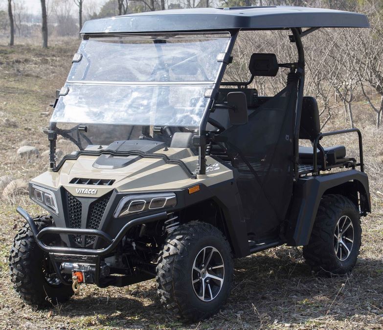 Victory 450 Gas Golf Cart, Electronic Fuel Injection, 4WD, Automatic with Reverse, Deluxe Alloy Wheels, Front Winch, Windshield - Image 7