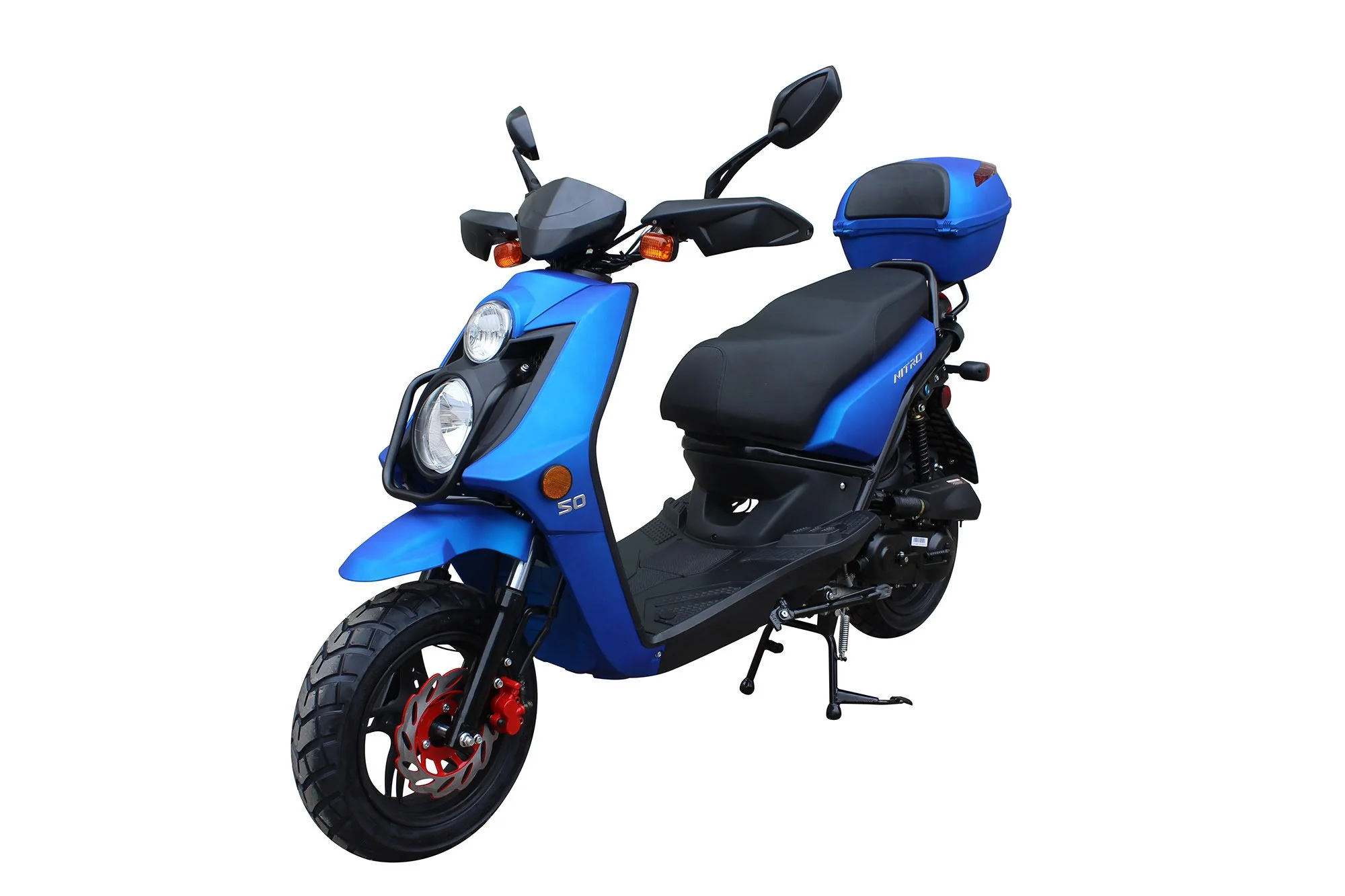 Vision 50cc Street Scooter, Automatic Shifting, Front Disc/Rear Drum Brakes, 12 inch Aluminum Wheels - Image 16