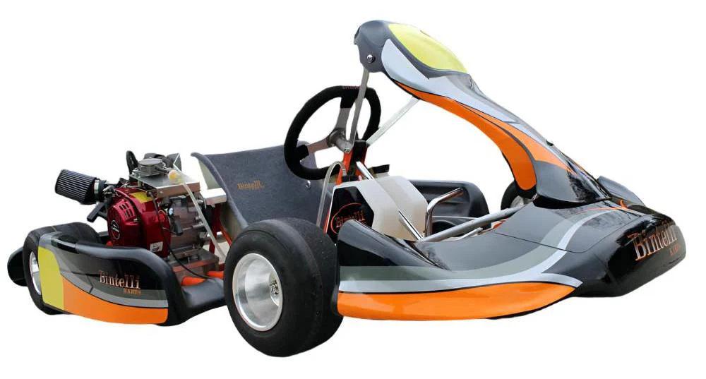 VS1 Adult Racing Go Kart, 196cc Clone Engine, Chrome Moly Steel Frame - Image 3