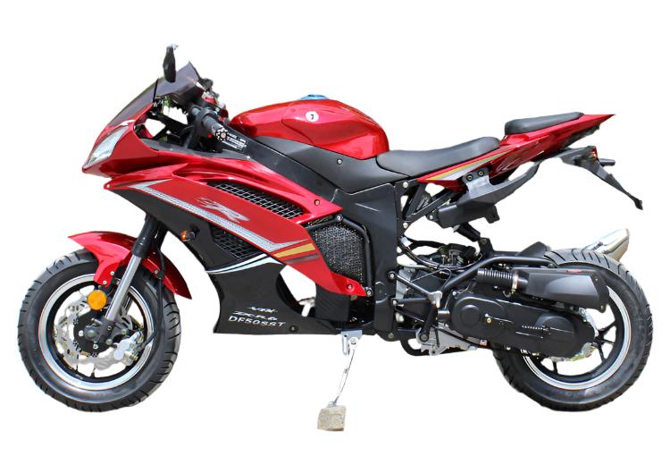 Wasp 50cc Sport Motorcycle, Automatic Shifting, Front Disc Brake, 13-inch Alloy Wheels - Image 11