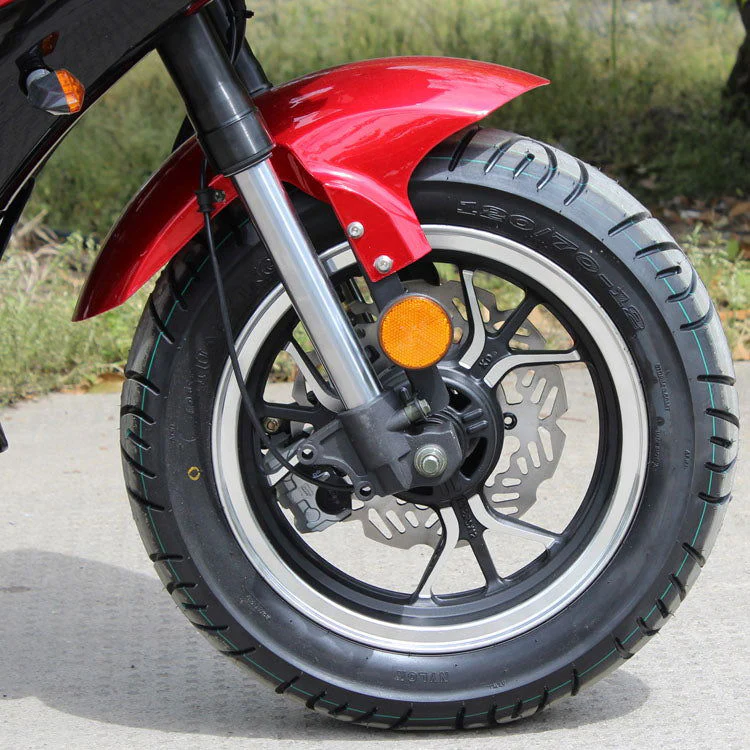 Wasp 50cc Sport Motorcycle, Automatic Shifting, Front Disc Brake, 13-inch Alloy Wheels - Image 12
