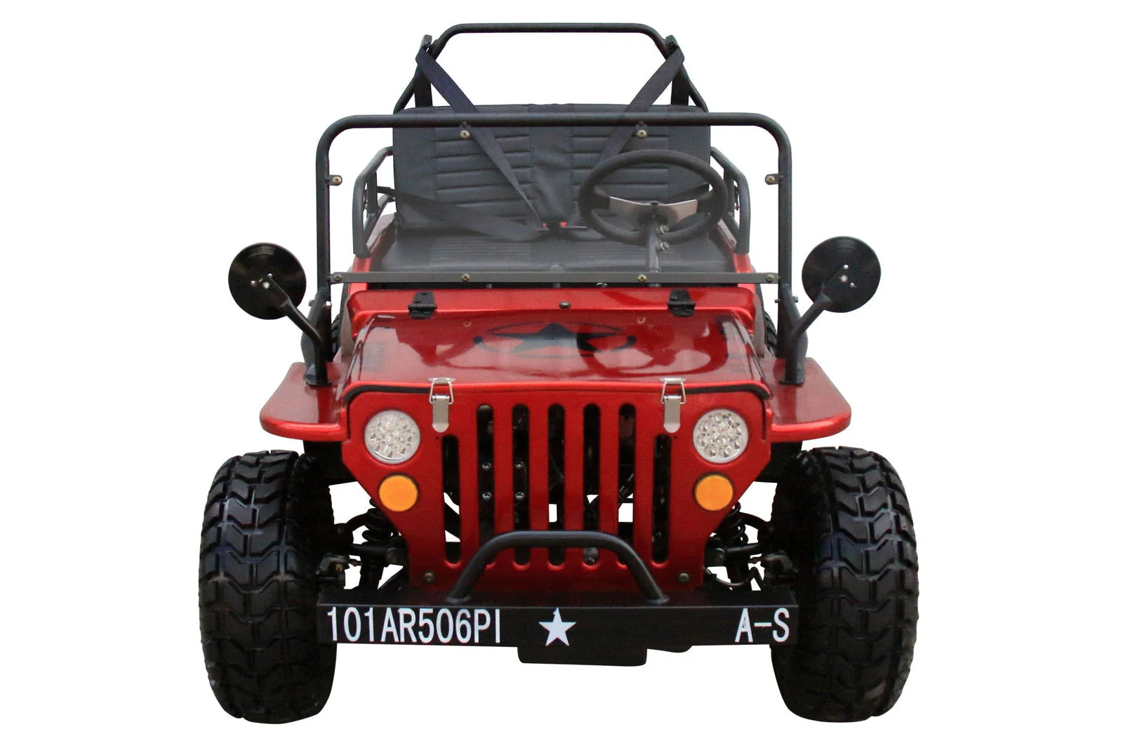 Willys Style Jeep Go Kart, 125cc Gas Engine, 3-speed with Reverse, Ages 12 and up - Image 10