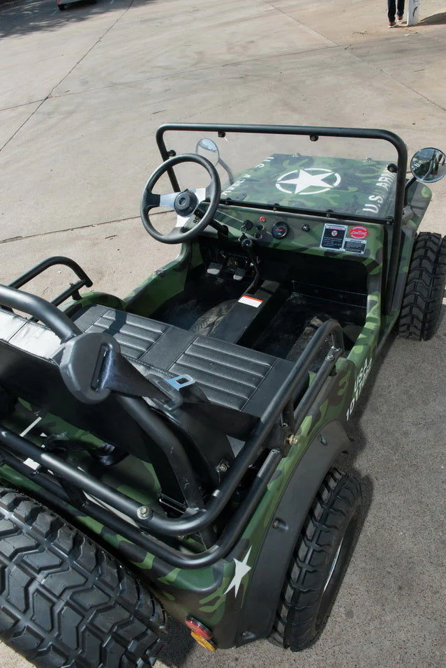 Willys Style Jeep Go Kart, 125cc Gas Engine, 3-speed with Reverse, Ages 12 and up - Image 14