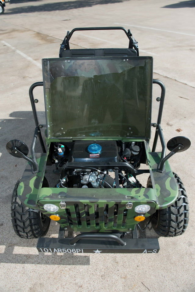 Willys Style Jeep Go Kart, 125cc Gas Engine, 3-speed with Reverse, Ages 12 and up - Image 15