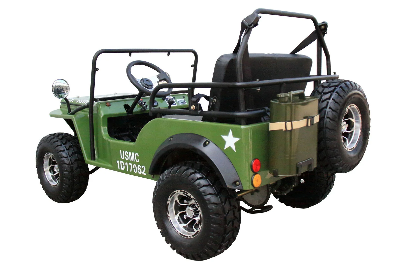Willys Style Jeep Go Kart, 125cc Gas Engine, 3-speed with Reverse, Ages 12 and up - Image 4