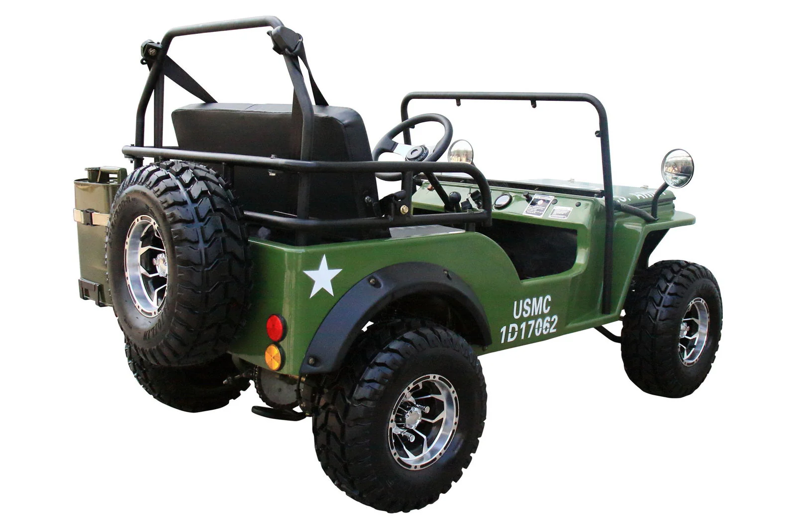 Willys Style Jeep Go Kart, 125cc Gas Engine, 3-speed with Reverse, Ages 12 and up - Image 9
